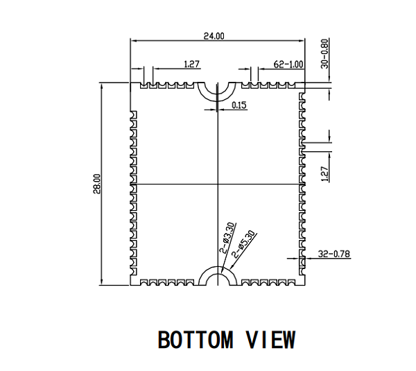 邮票孔模块测试座