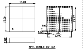 LGA118-1.27芯片图纸