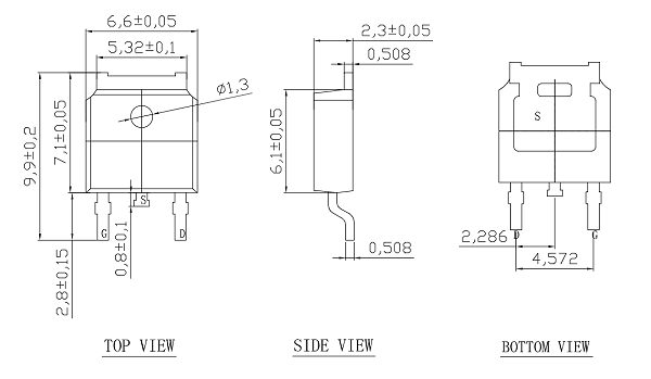 功率器件TO252-3pin图纸