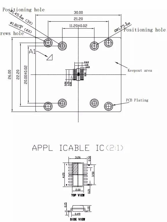 9cb23070bSOT23-16L-0.5mm芯片图纸227ae8ba398d818cfc21696